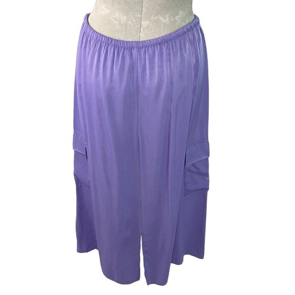 If She Loves Womens Skirt Size Large Purple Cargo Pockets Drawstring Waist USA - Picture 7 of 8